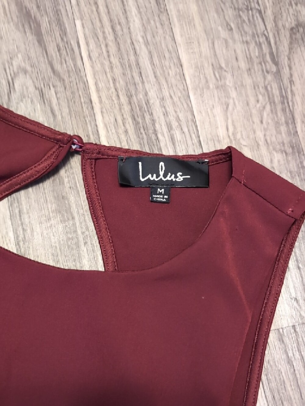 Lulu's Wine Red Sleeveless Fit & Flare Dress - Picture 3 of 3